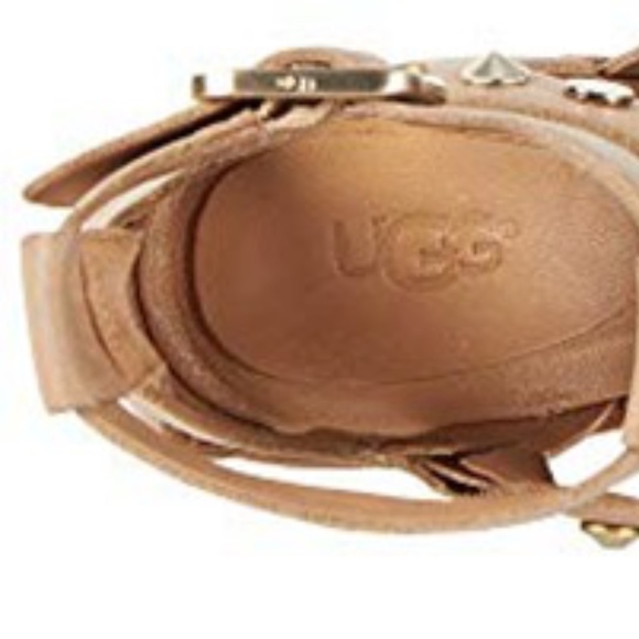 UGG Macayla Studded Bling Block Heel Sandal 9.5 - Picture 3 of 3